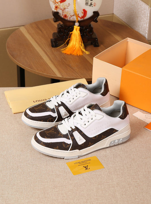 EI -LUV Brown White Sneaker