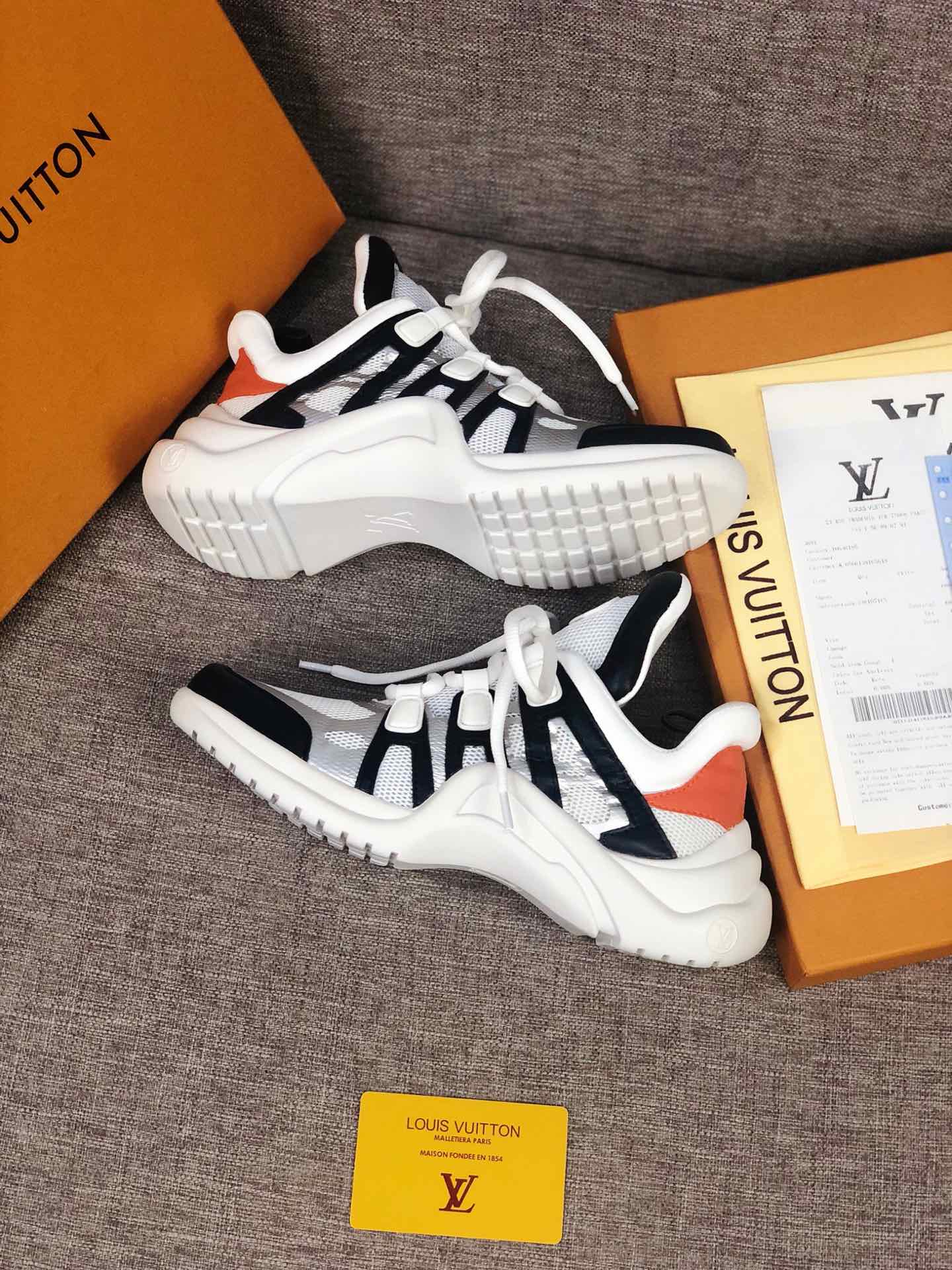 EI -LUV Archlight White Black Orange Sneaker