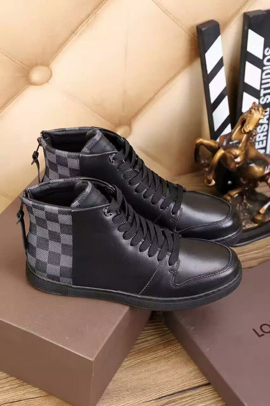 EI -LUV HIgh Top Black Sneaker