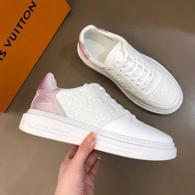 EI -LUV Beverly Hills White Pink Sneaker