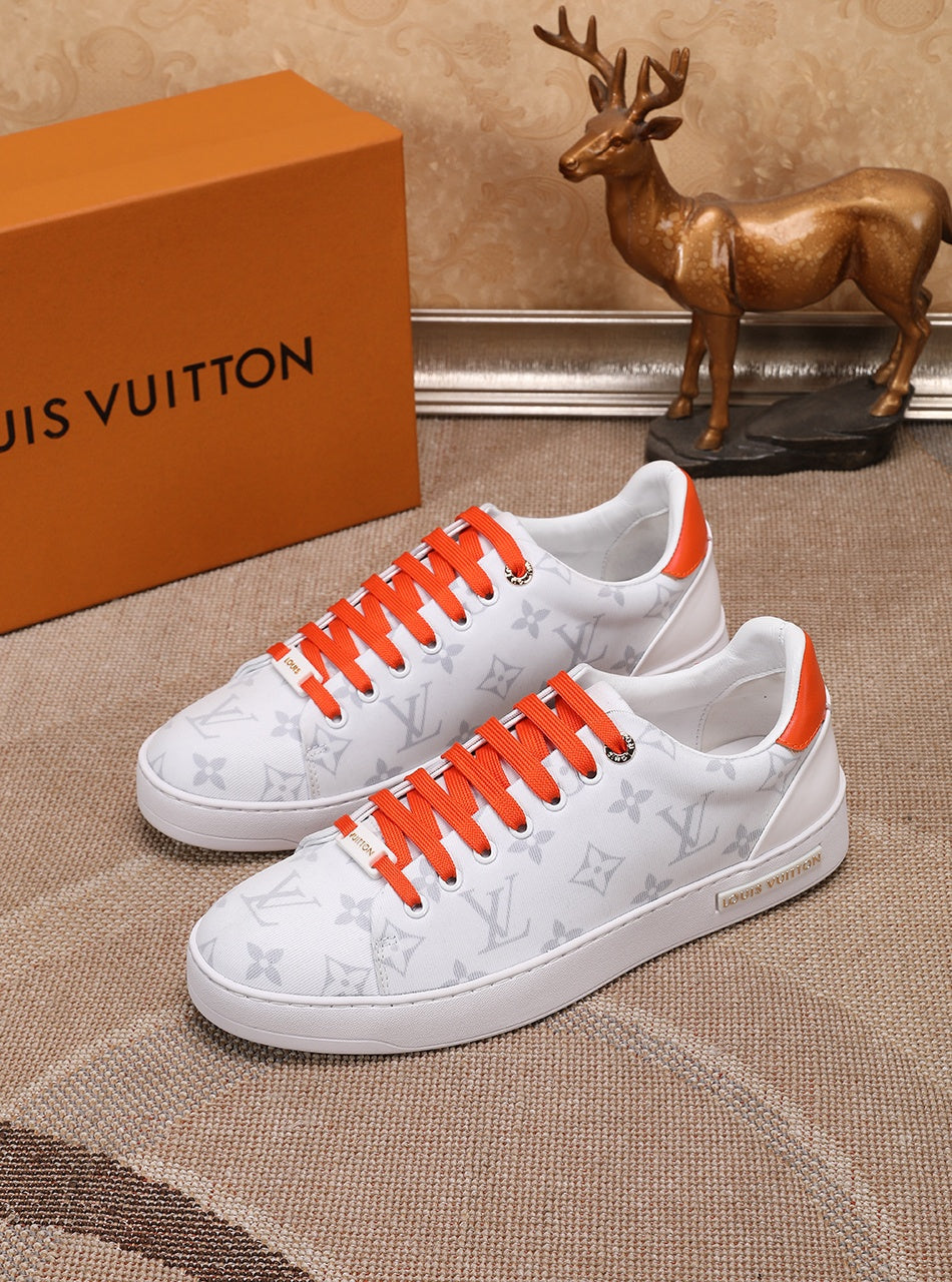 EI -LUV Time Out Orange And White Sneaker