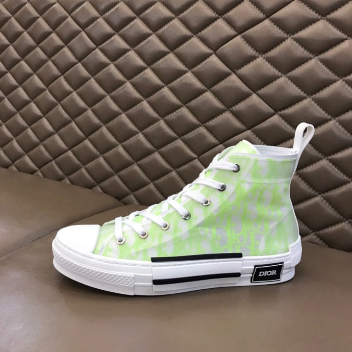 EI -DIR B23 White and Yellow HIGH-TOP SNEAKER