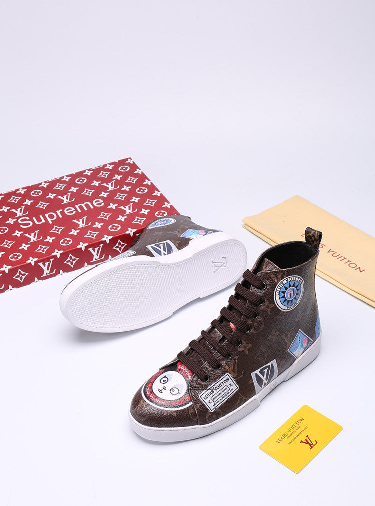 EI -LUV Stellar Trainer Boot Brown Sneaker