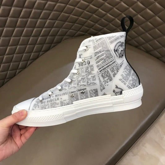 EI -DIR B23 Newspaper HIGH-TOP SNEAKER