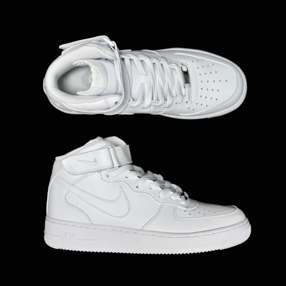 EI -AF1 pure white mid-top