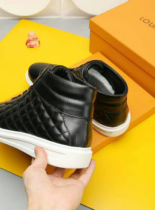 EI -LUV HIgh Top Metal Black Sneaker