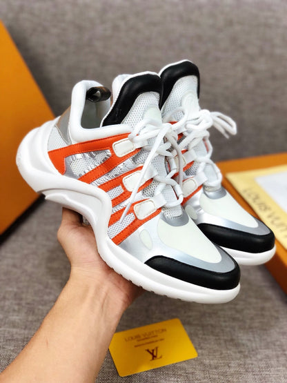 EI -LUV Archlight White Black Orange Sneaker