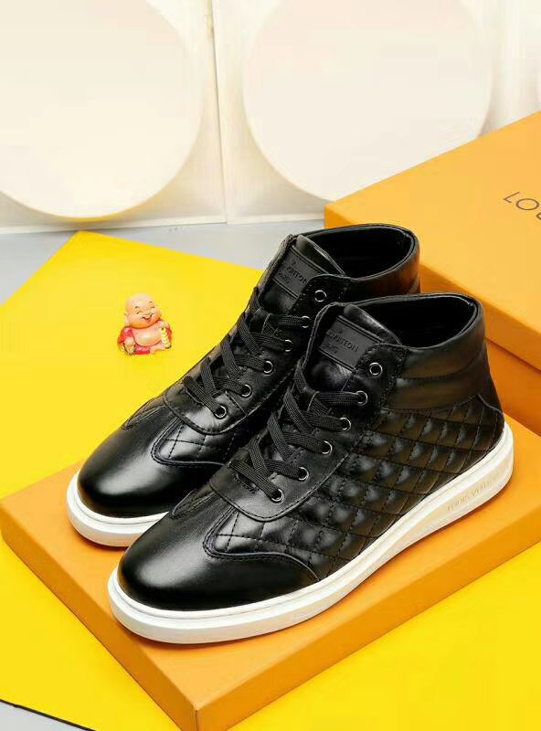 EI -LUV HIgh Top Metal Black Sneaker