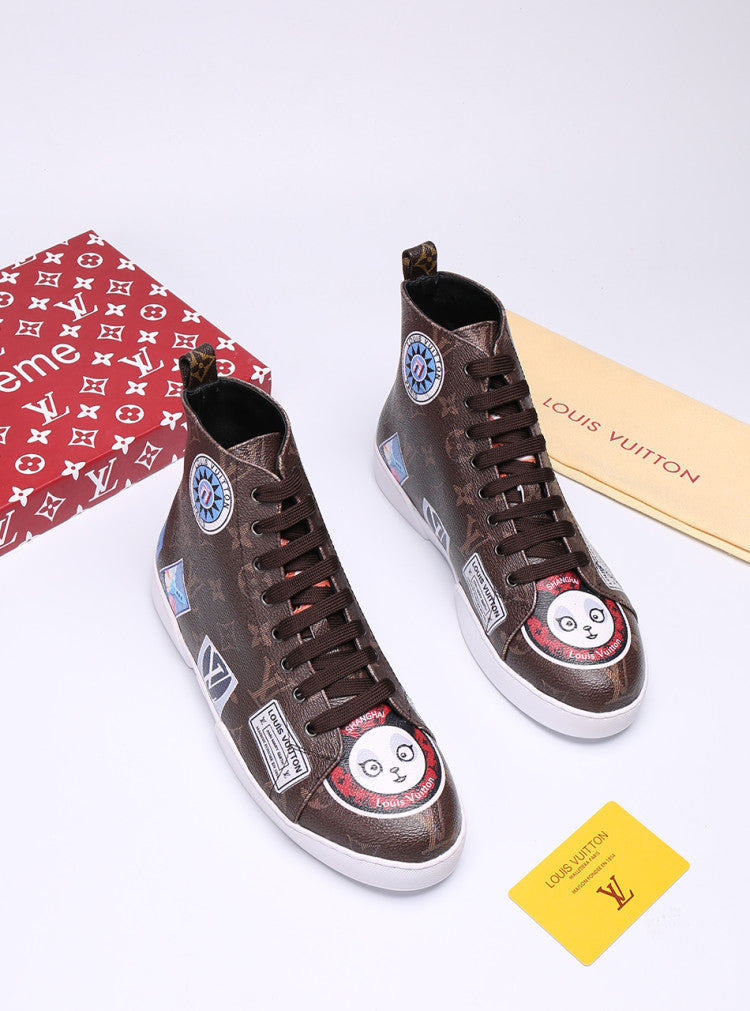 EI -LUV Stellar Trainer Boot Brown Sneaker