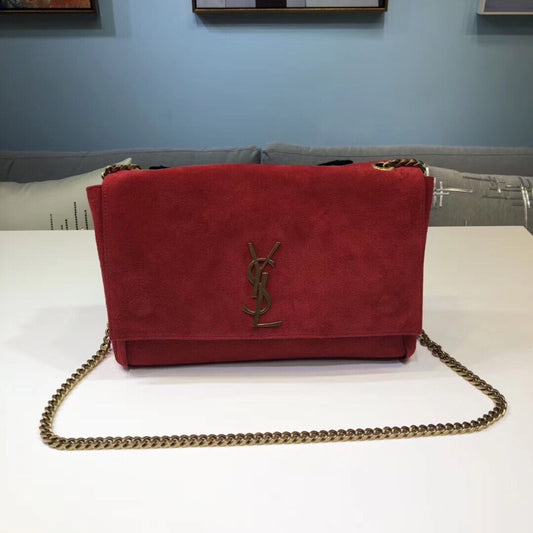 YSSL Kate Medium Reversible Chain Bag Red For Women 28.5in/11.2cm YSL 