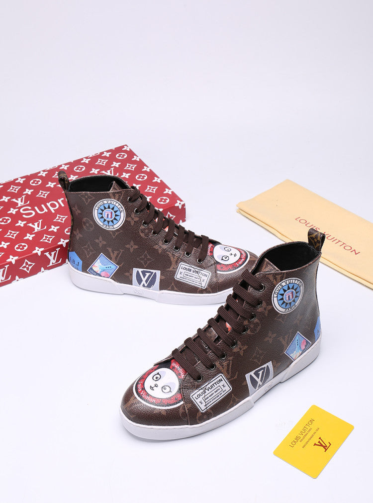 EI -LUV Stellar Trainer Boot Brown Sneaker