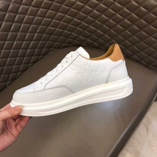 EI -LUV Beverly Hills White Yellow Sneaker