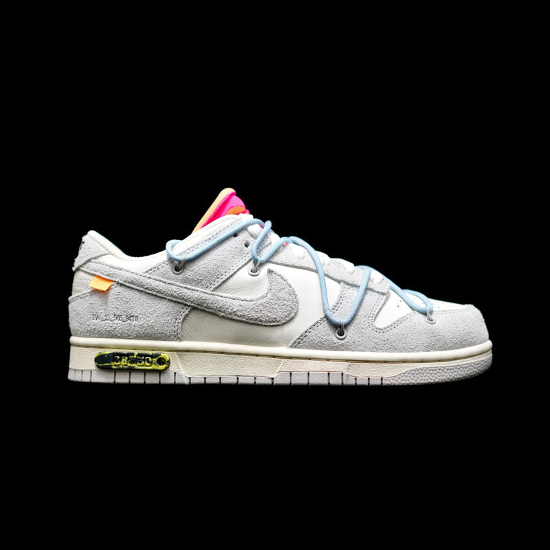 EI -OW x Dunk (NO.38) light blue shoelace pink buckle