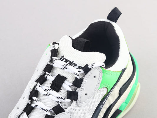 EI -Bla Triple S Black Green Sneaker