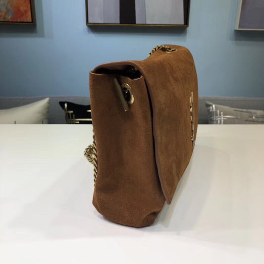YSSL Kate Medium Reversible Chain Bag Brown For Women 28.5in/11.2cm YSL 5538041S78W7761