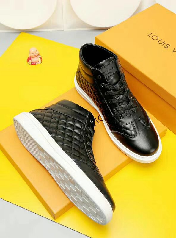 EI -LUV HIgh Top Metal Black Sneaker