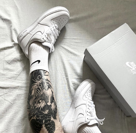 EI -AF1 Pure White Low Top