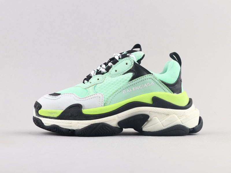 EI -Bla Triple S Yellow Green Sneaker