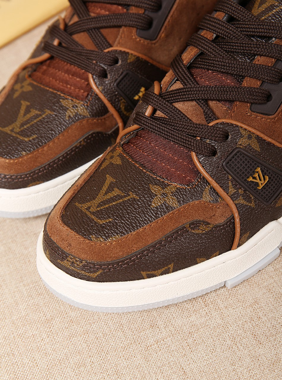 EI -LUV Traners Vert Brown Sneaker