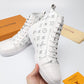 EI -LUV High CEnogram White Boot Sneaker