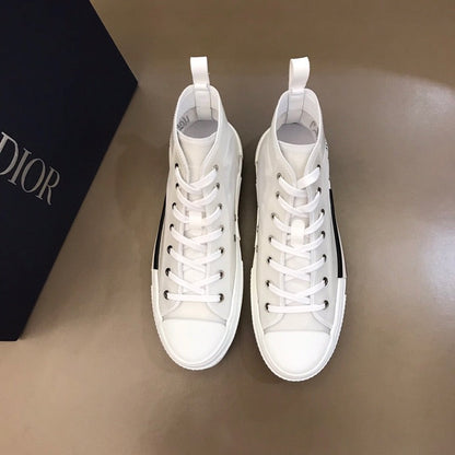 EI -DIR B23 White Canvas HIGH-TOP SNEAKER