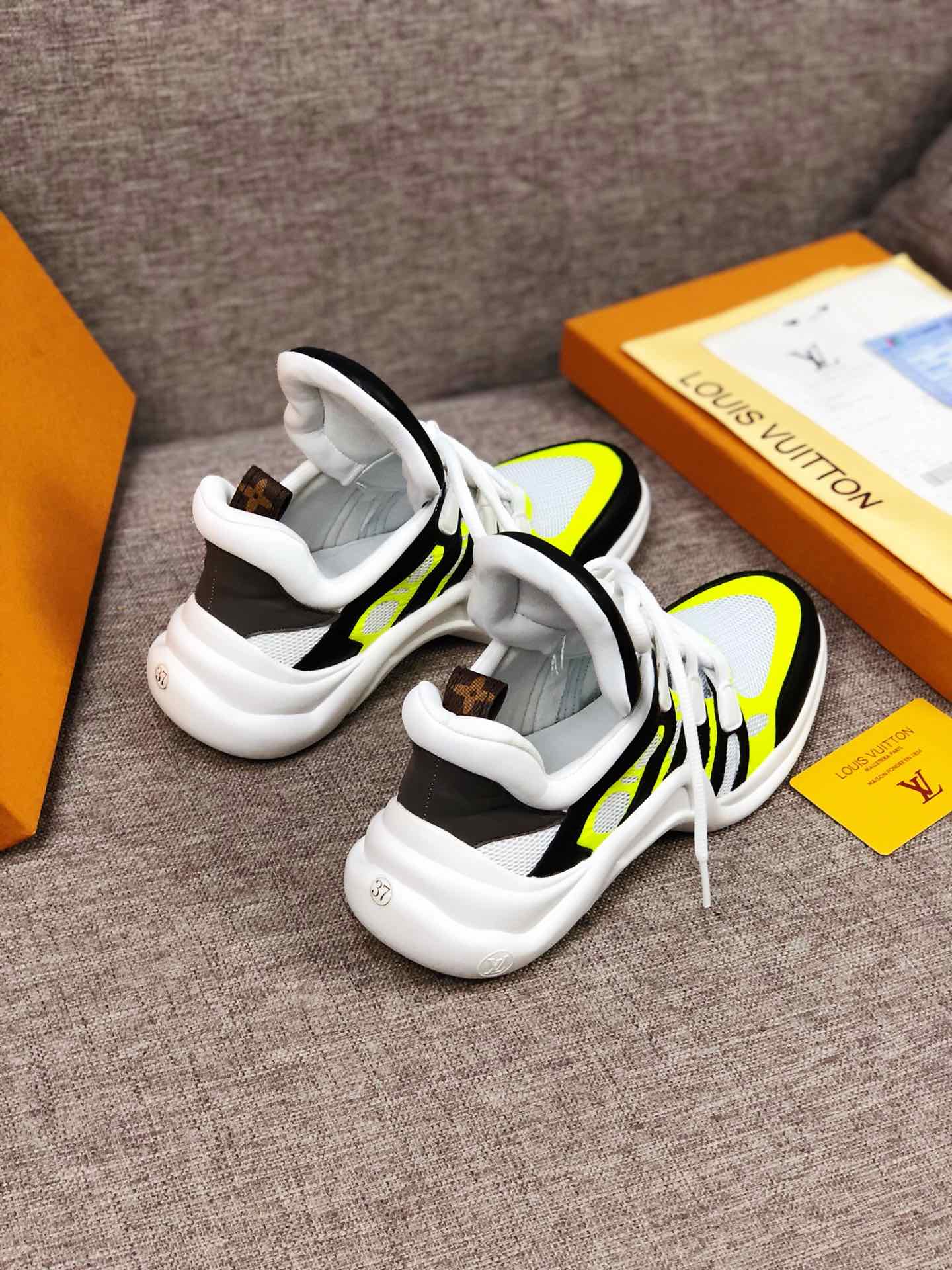 EI -LUV Archlight Black White Yellow Sneaker