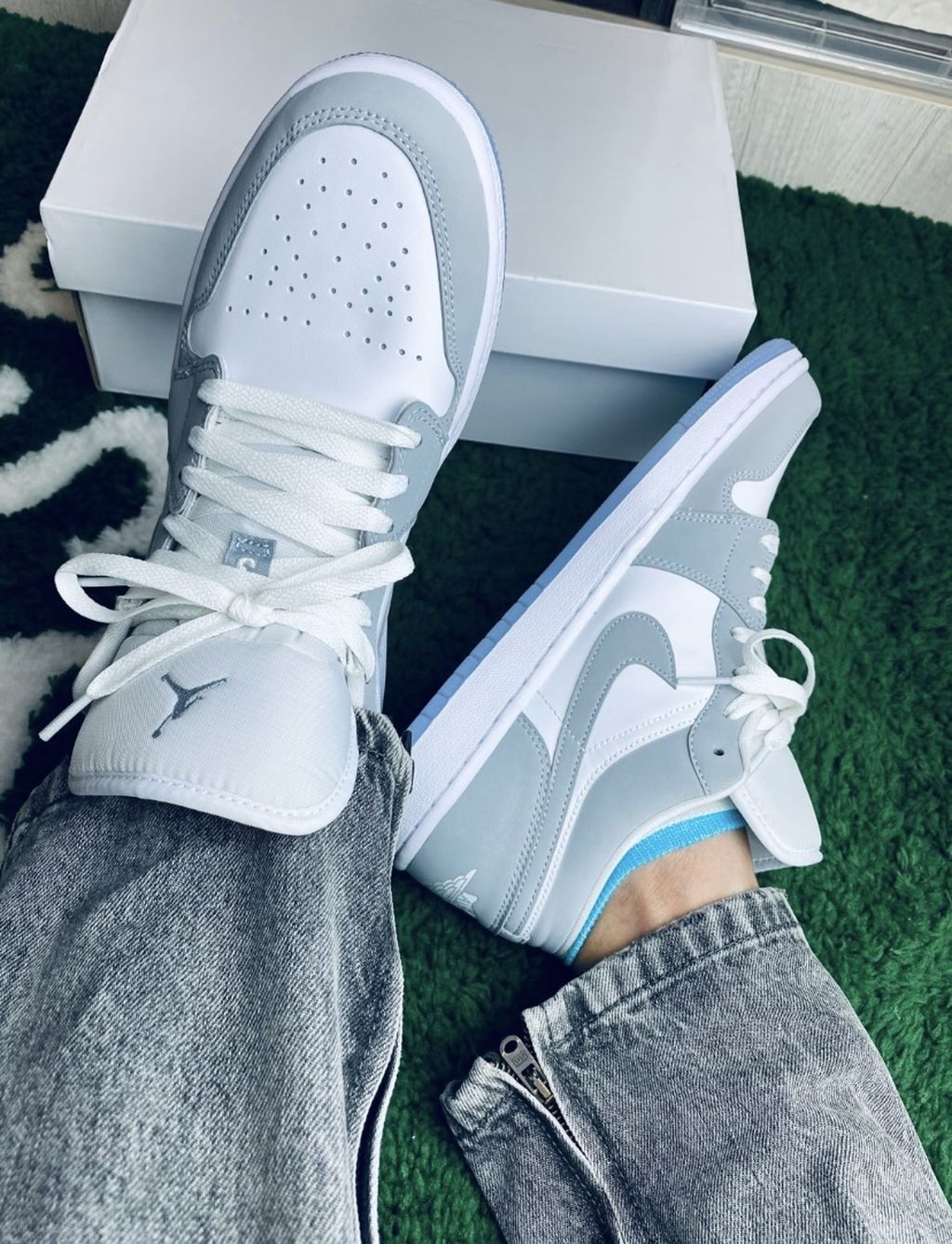 EI -AJ1 low Wolf Grey off-white DIR