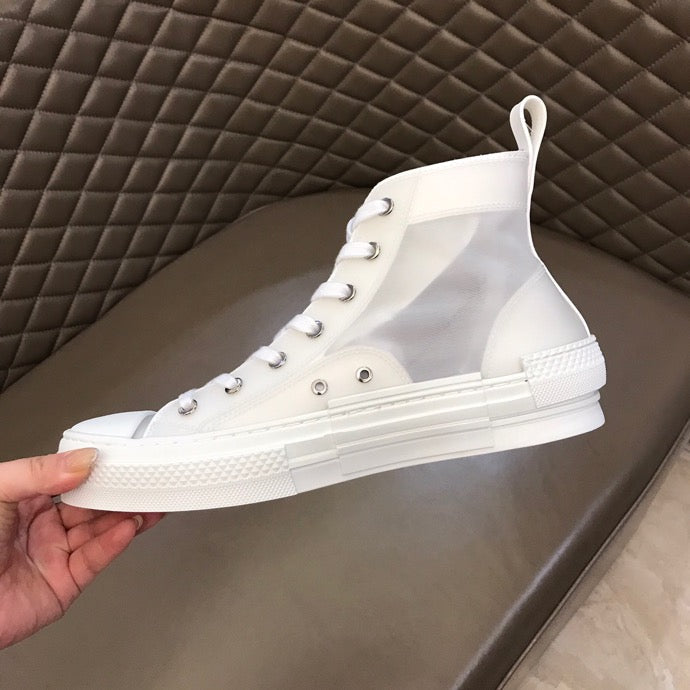 EI -DIR B23 White Canvas HIGH-TOP SNEAKER