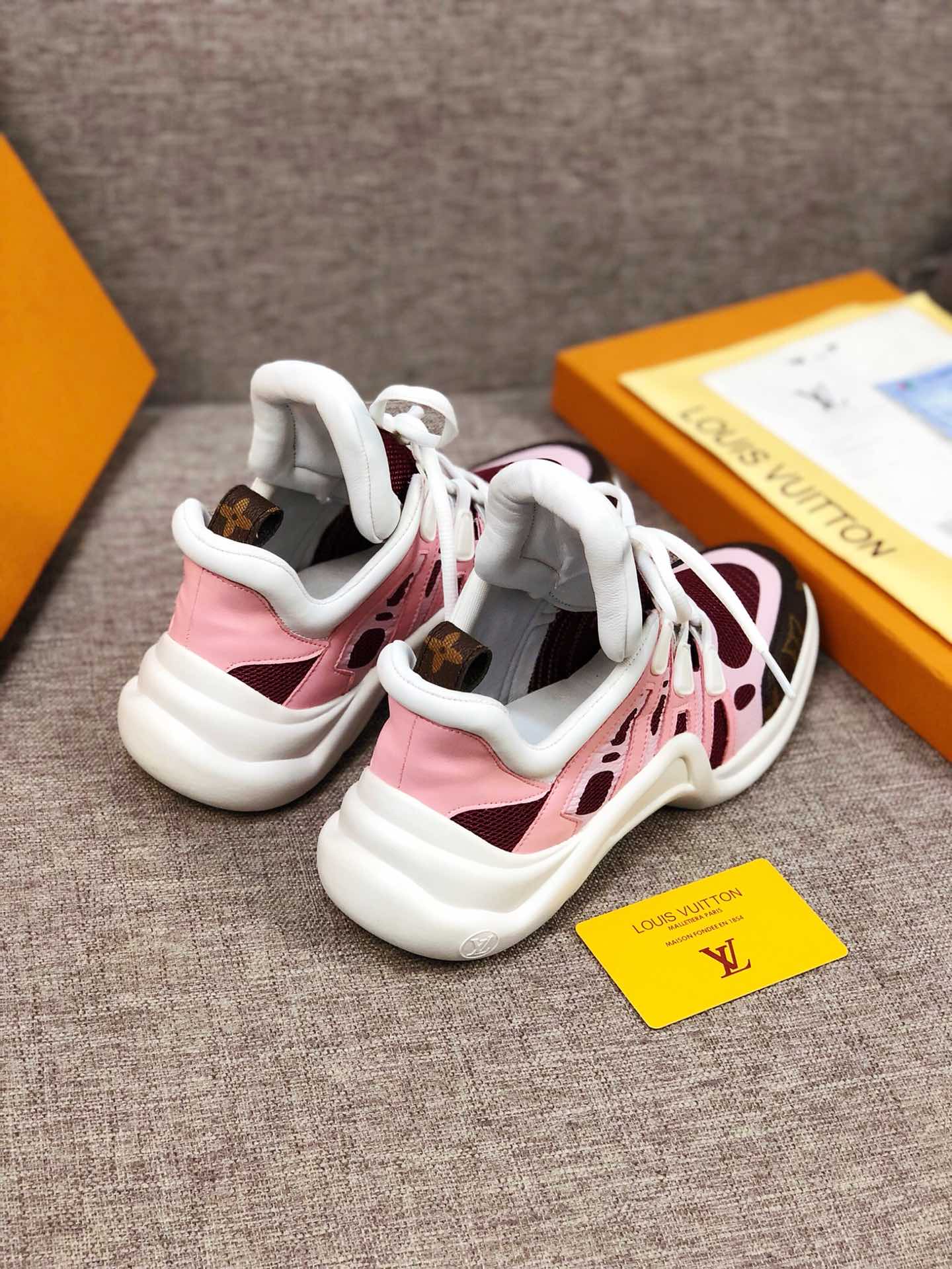 EI -LUV Archlight Pink Brown Sneaker