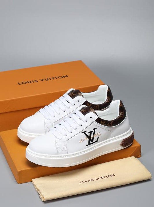 EI -LUV White Brown Sneaker