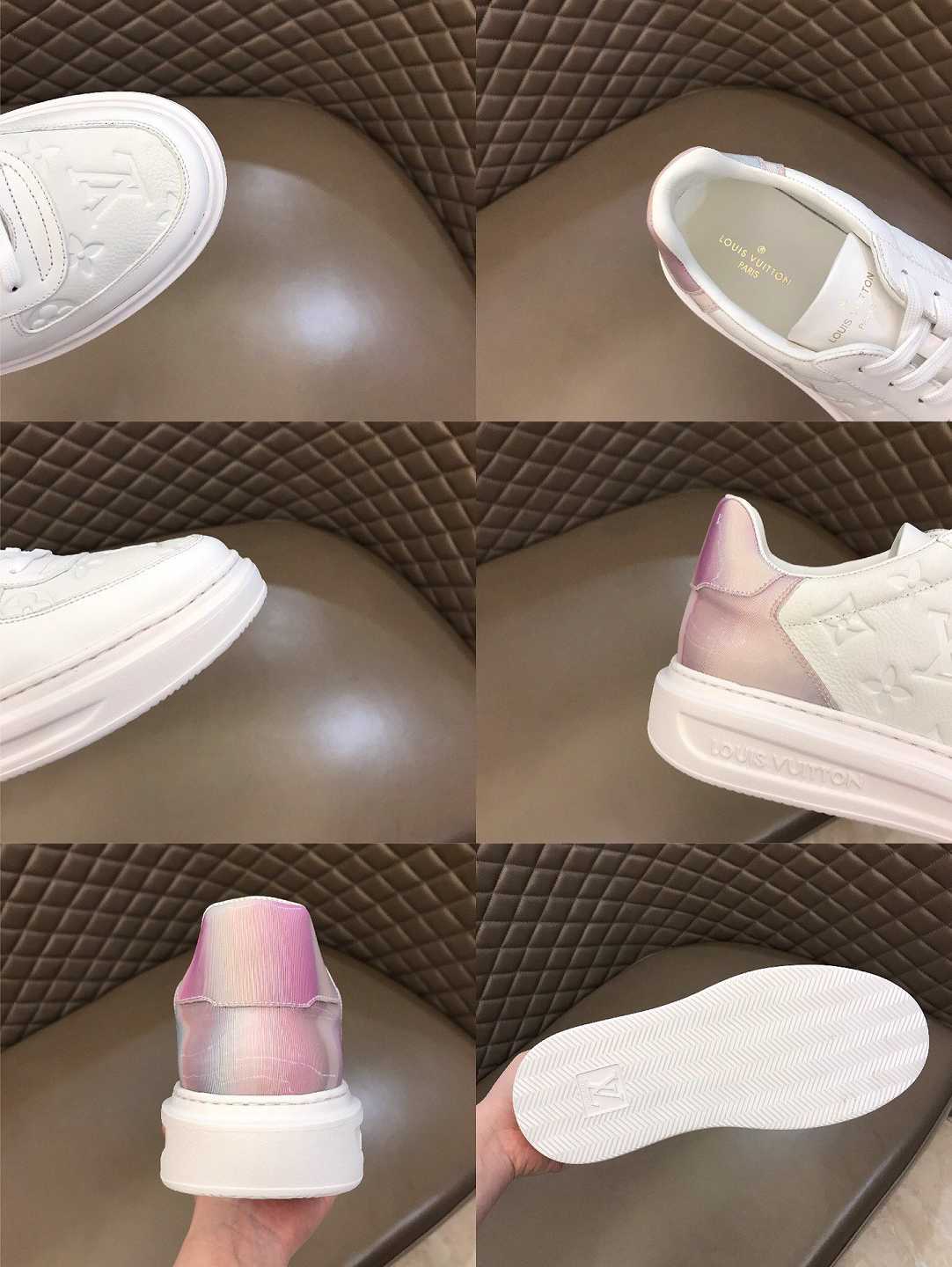 EI -LUV Beverly Hills White Pink Sneaker