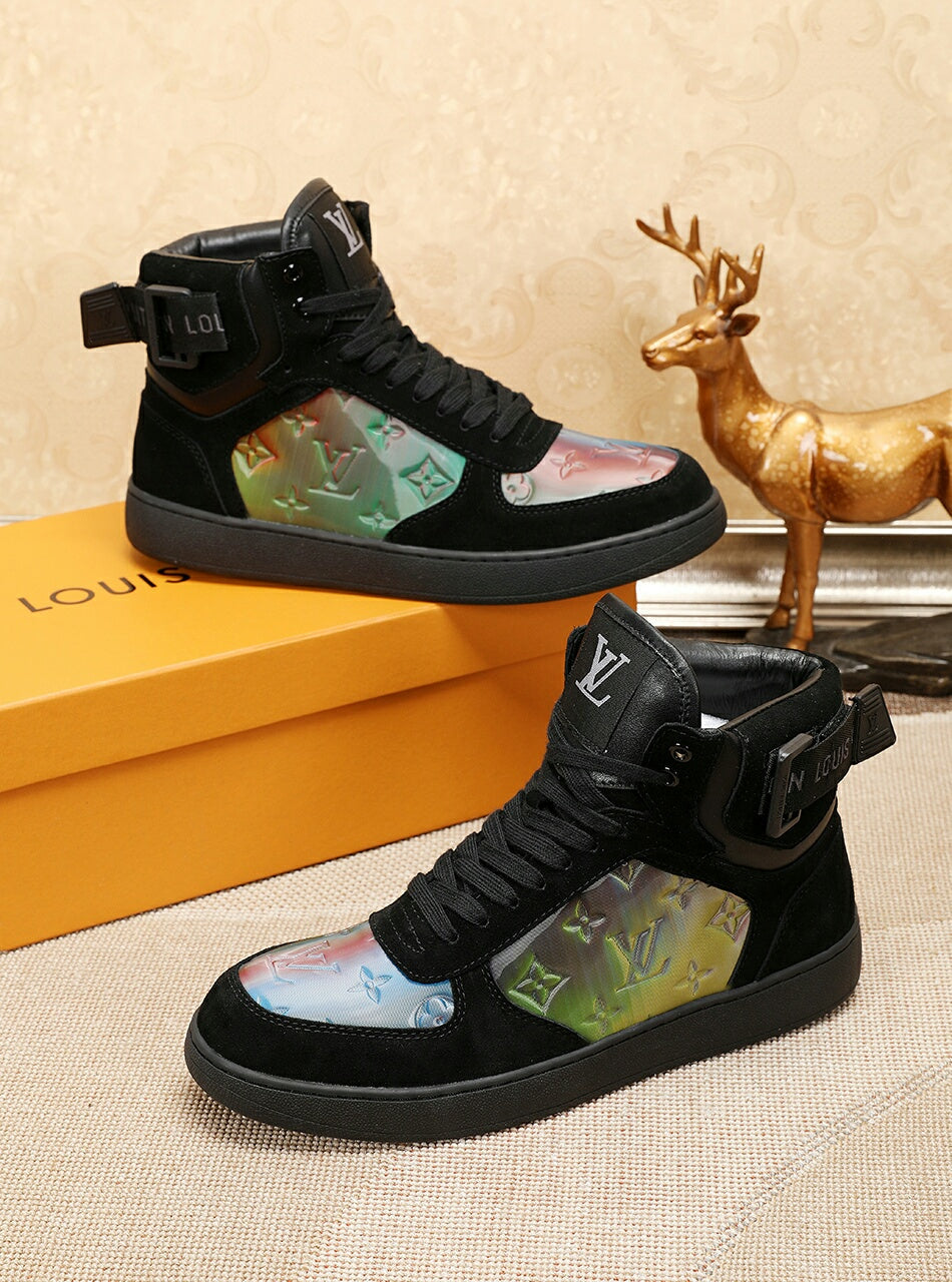 EI -LUV High Top Black Sneaker