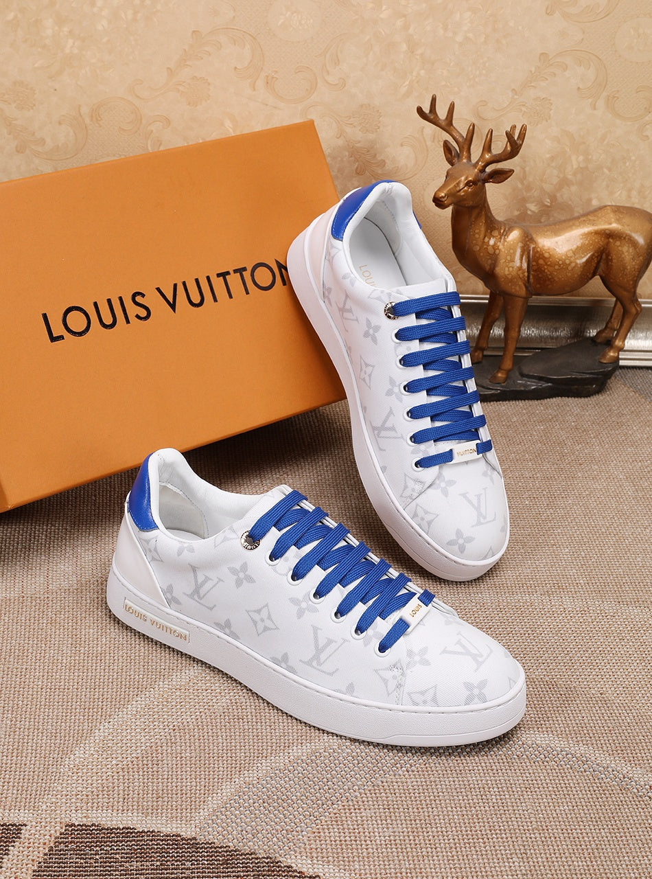 EI -LUV Time Out Blue And White Sneaker