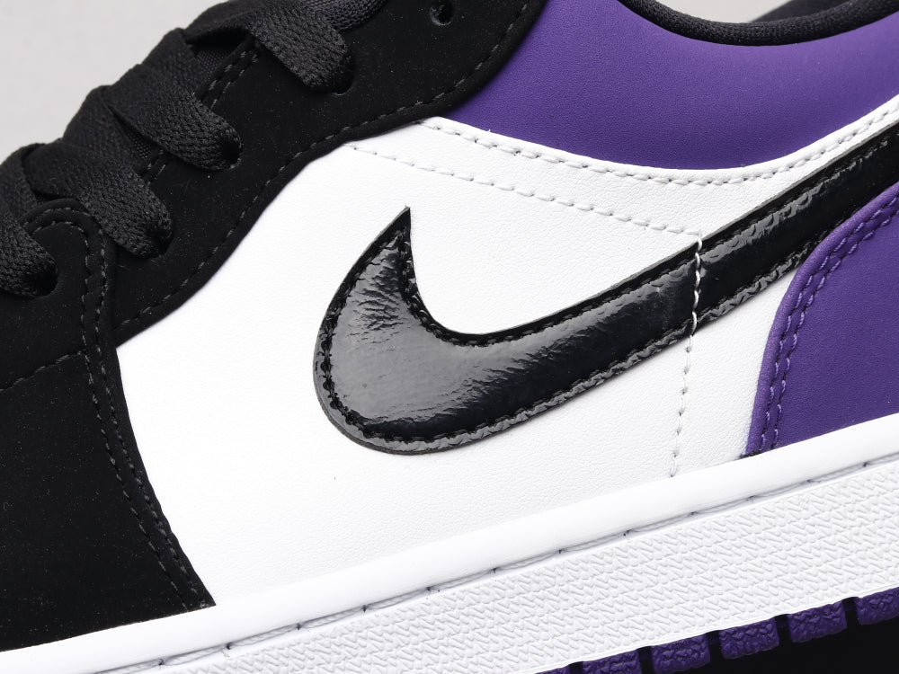 EI -AJ1 black and purple toes