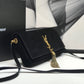 YSSL Kate Tassel Small Shoulder Bag Black For Women 10.2in/26cm YSL 6042760UD7W1011