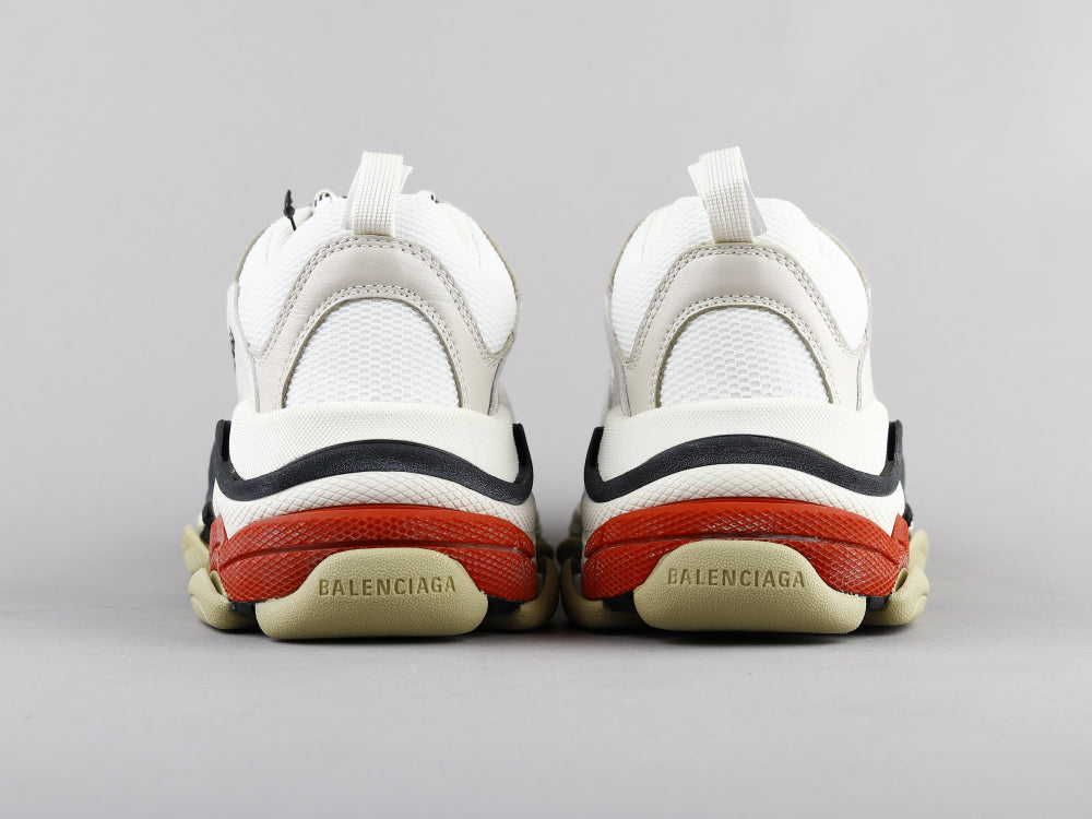 EI -Bla Triple S White Red Sneaker