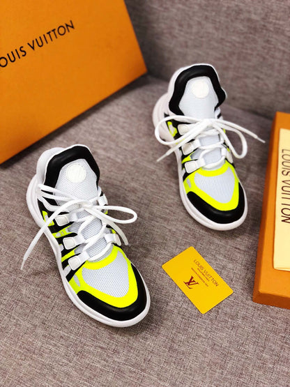 EI -LUV Archlight Black White Yellow Sneaker