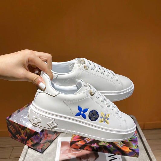 EI -LUV Time Out White Sneaker