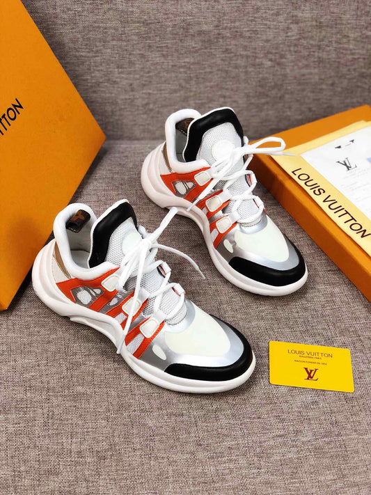 EI -LUV Archlight White Black Orange Sneaker