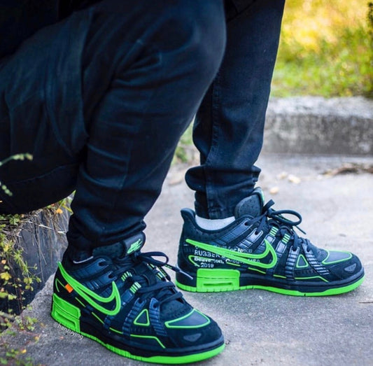 EI -OW x Rubber Dunk Black & Green