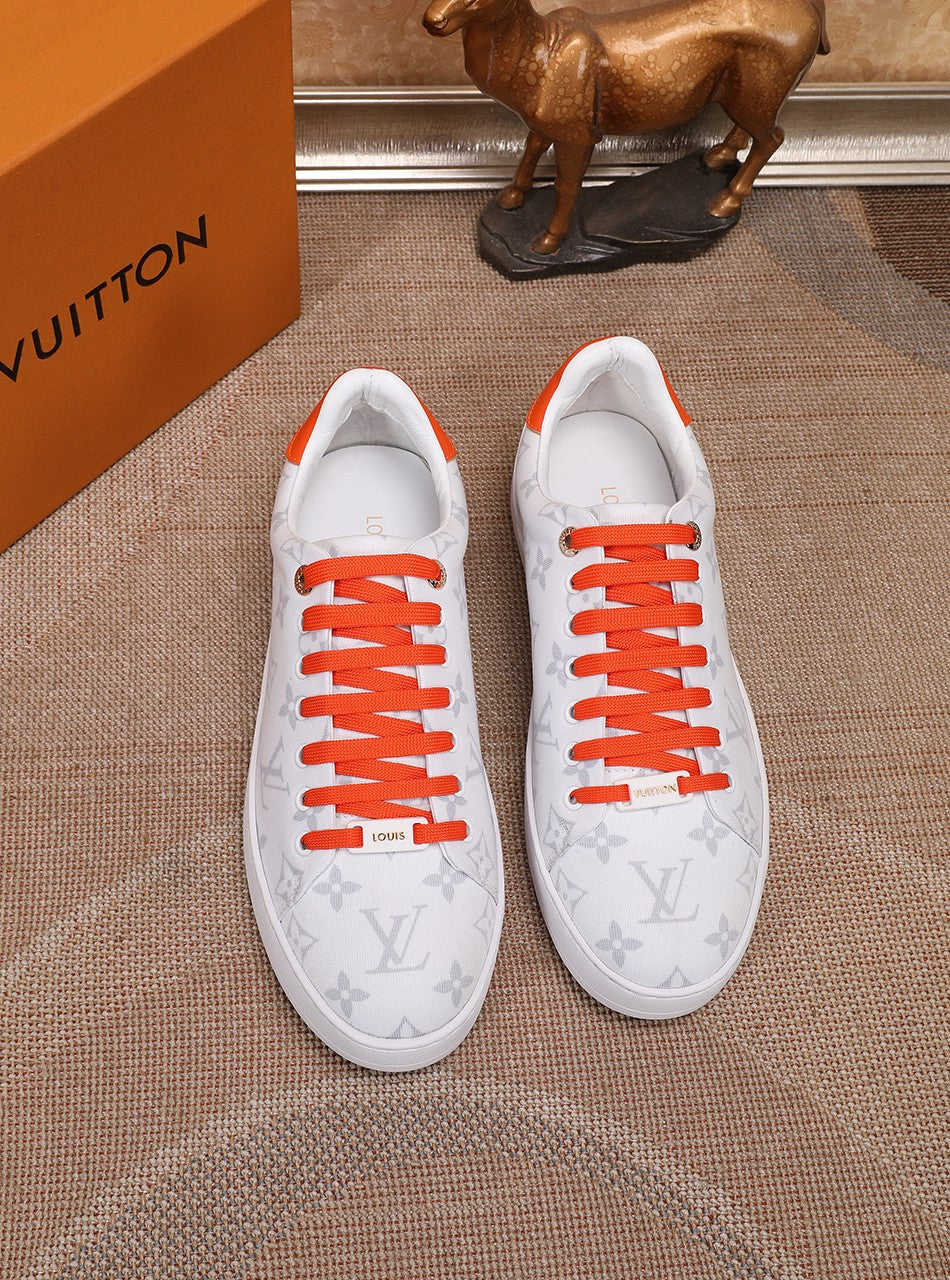 EI -LUV Time Out Orange And White Sneaker