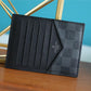 LV ID Card Holder Damier Graphite Canvas Black For Men, Wallet 13cm LV N60378