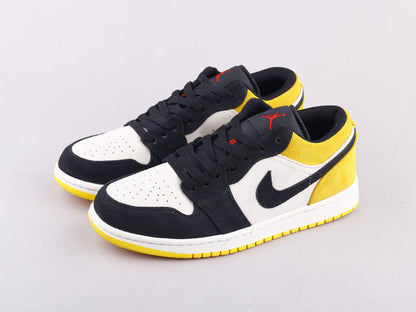 EI -AJ1 black and yellow toes