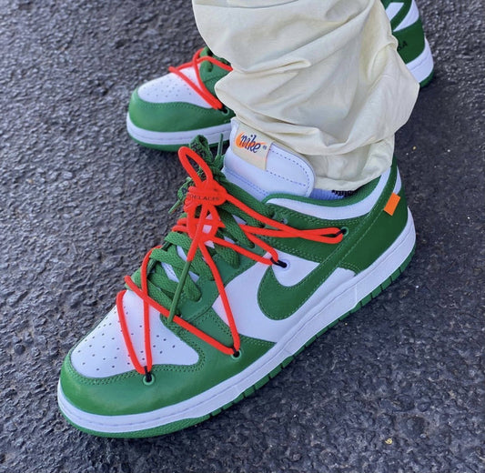 EI -OW x Dunk Low White Green