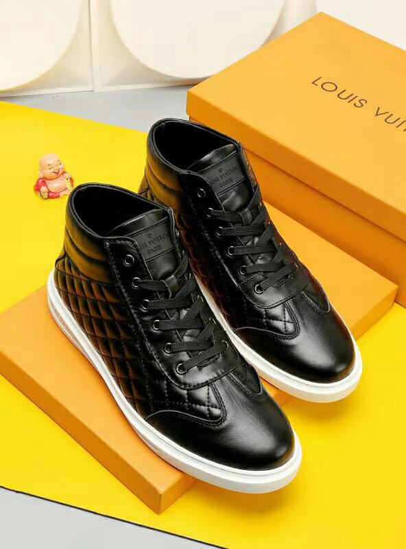 EI -LUV HIgh Top Metal Black Sneaker