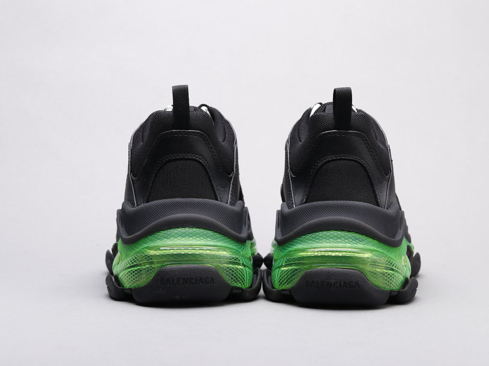 EI -Bla Triple S Black Green Sneaker