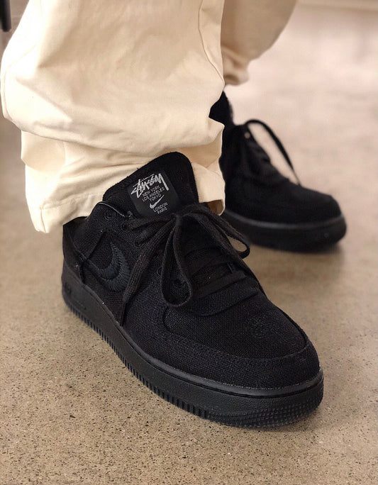 EI -AF1 x Stussy Collaboration Pure Black