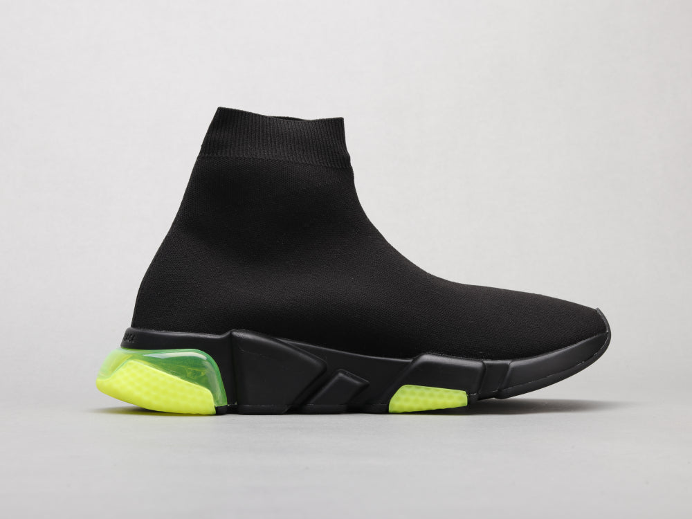 EI -Bla Socks Air Cushion Black Green Sneaker