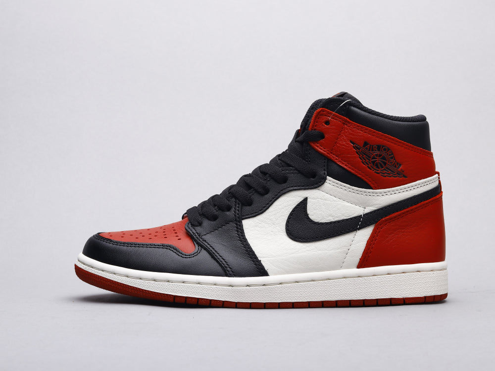 EI -AJ1 black red toe