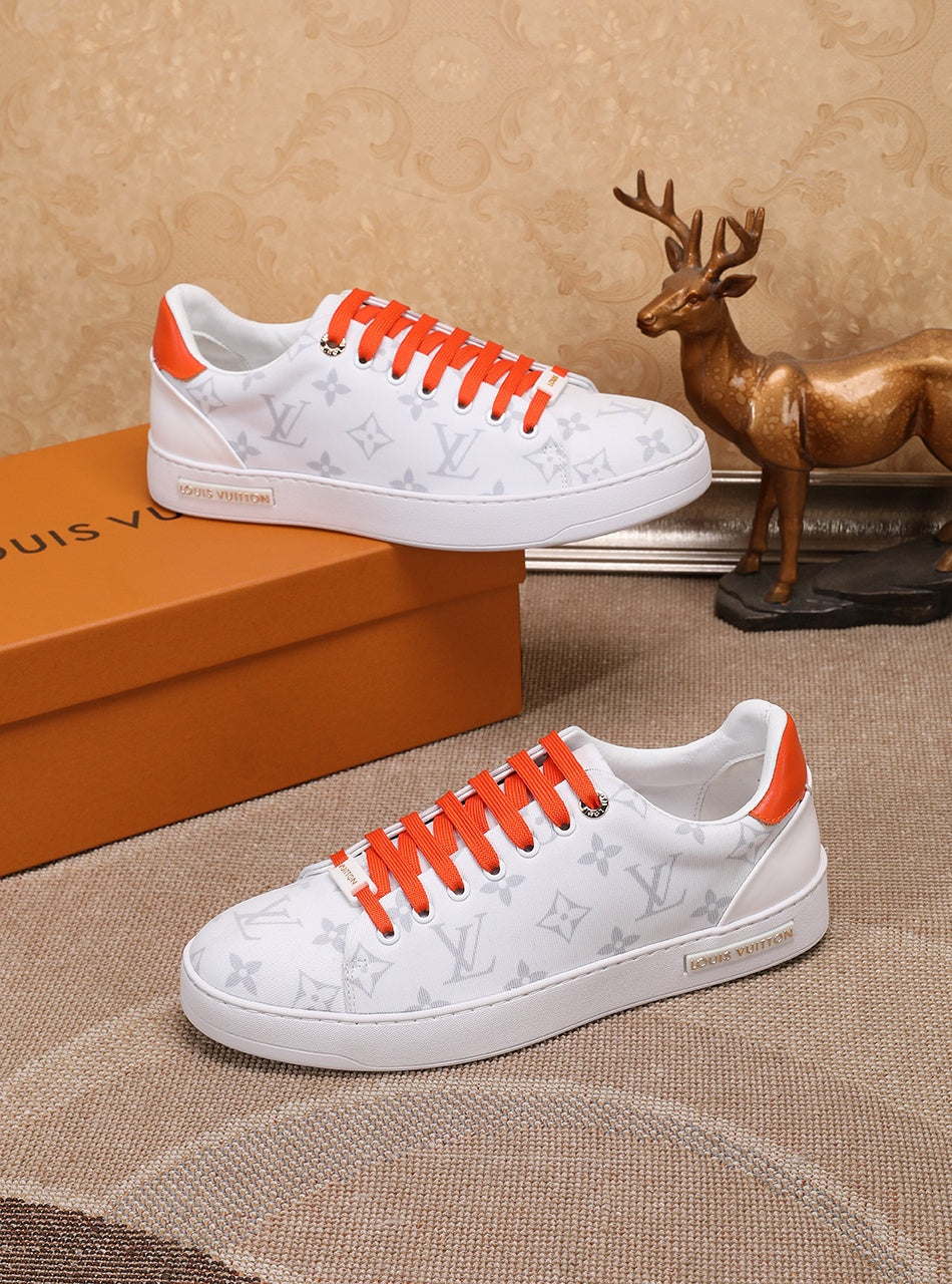 EI -LUV Time Out Orange And White Sneaker